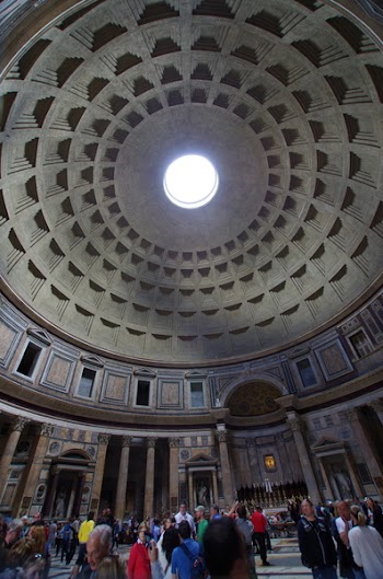 People Gathering in Dome Building