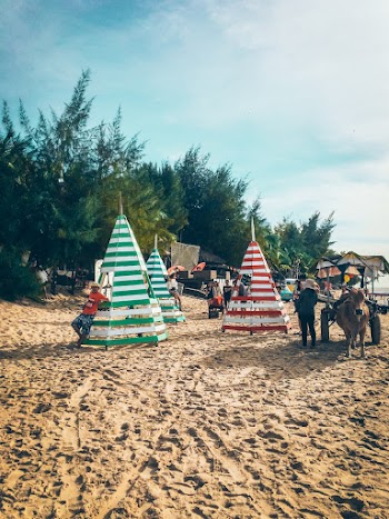 People Gathering on Seashore