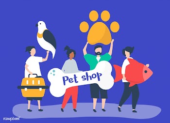 People going to a pet shop | Free stock vector - 478928