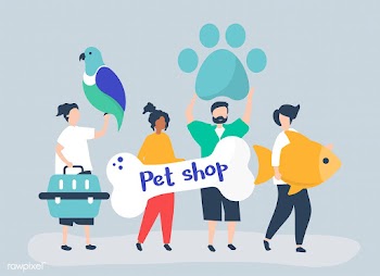 People going to a pet shop | Free stock vector - 479677