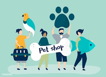 People going to a pet shop | Free stock vector - 481041