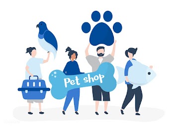 People going to a pet shop | Free stock vector - 481043