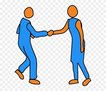 People Handshake, Man, Woman, Friends, People - People Shaking Hands Clip Art