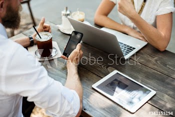 People hangout together at coffee shop
