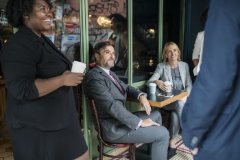 People Having A Coffee Break