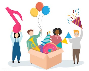 People having a party celebration | Free stock vector - 469916