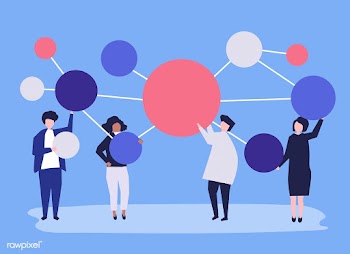 People holding connected copy space circle ic.. | Free stock vector - 479079