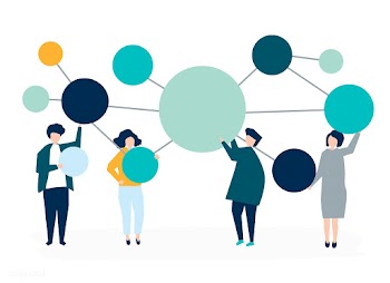 People holding connected copy space circle ic.. | Free stock vector - 479087