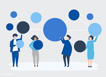 People holding connected copy space circle ic.. | Free stock vector - 479701
