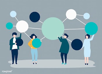 People holding connected copy space circle ic.. | Free stock vector - 481030