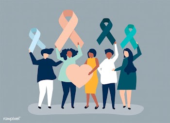 People holding different ribbons to support t.. | Free stock vector - 480047