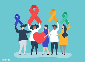 People holding different ribbons to support t.. | Free stock vector - 480099
