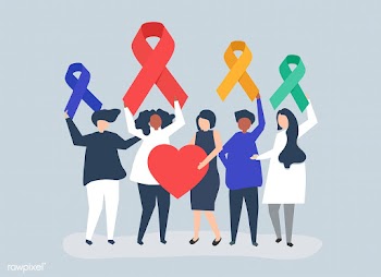 People holding different ribbons to support t.. | Free stock vector - 480109