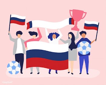 People holding football championship and Russ.. | Free stock vector - 454741