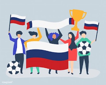 People holding football championship and Russ.. | Free stock vector - 454788