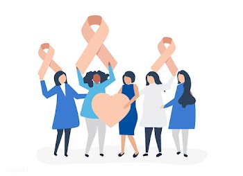People holding pink ribbons in support of bre.. | Free stock vector - 478198