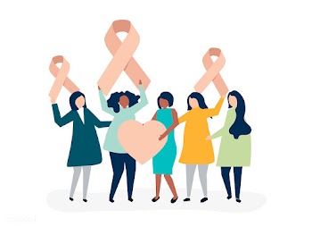 People holding pink ribbons in support of bre.. | Free stock vector - 478479