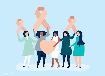 People holding pink ribbons in support of bre.. | Free stock vector - 478542