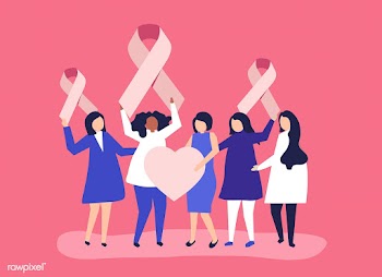 People holding pink ribbons in support of bre.. | Free stock vector - 479223