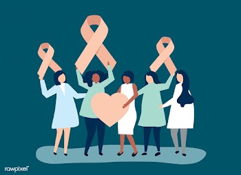 People holding pink ribbons in support of bre.. | Free stock vector - 479227