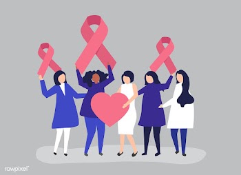 People holding pink ribbons in support of HIV.. | Free stock vector - 479236