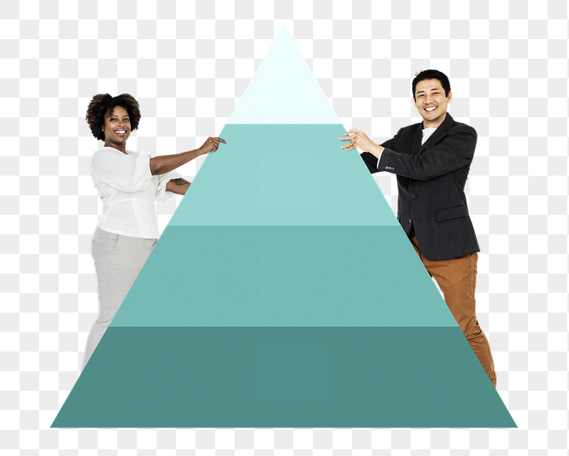 People holding png pyramid graph, | Free PNG - rawpixel