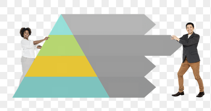 People holding png pyramid graph, | Free PNG - rawpixel