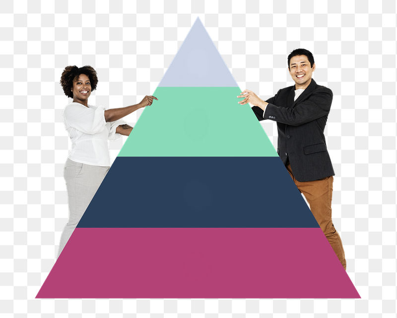 People holding png pyramid graph, | Free PNG - rawpixel