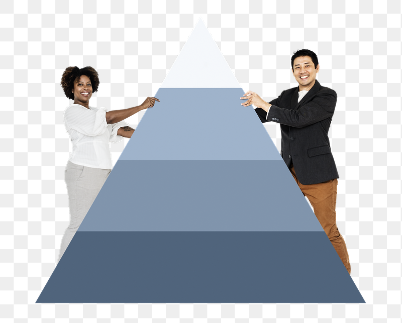 People holding png pyramid graph, | Free PNG - rawpixel