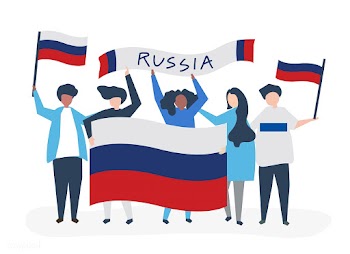 People holding Russian national flags | Free stock vector - 478328