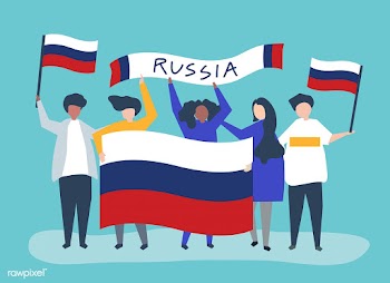 People holding Russian national flags | Free stock vector - 478843