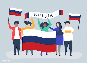 People holding Russian national flags | Free stock vector - 479161