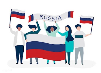 People holding Russian national flags | Free stock vector - 479362