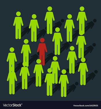 People icon set in trendy flat style isolated on vector image