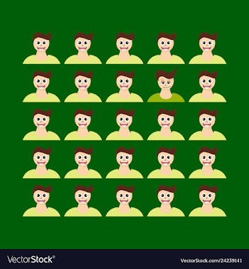 People icon set in trendy flat style isolated on vector image