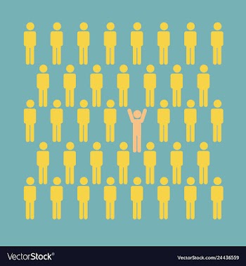 People icon set in trendy flat style isolated on vector image