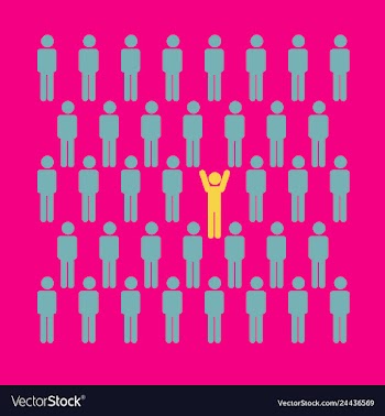 People icon set in trendy flat style isolated on vector image