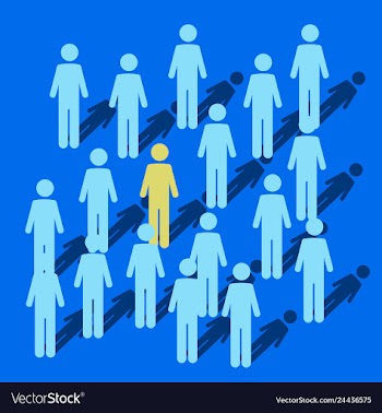 People icon set in trendy flat style isolated on vector image