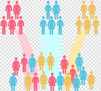 People illustration, Market segmentation Digital marketing Sales, audience transparent background PNG clipart