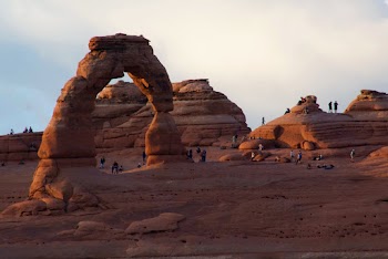 People in a Rock Formation