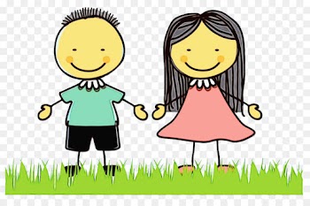 people in nature cartoon people friendship happy