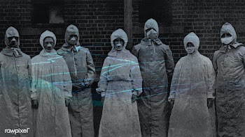 People in protective suits from the Spanish flu pandemic coronavirus c.. | Free  illustration - 2301312