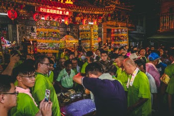 People In The Street Having A Traditional Celebration