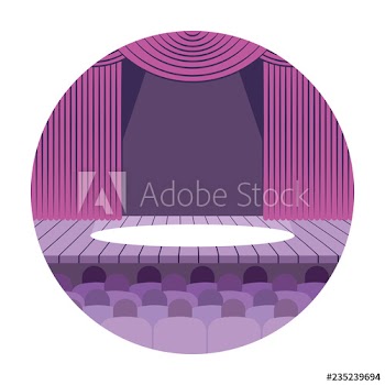 people in the theater scenery light