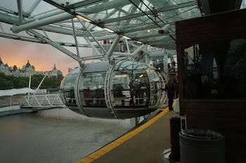 People Inside Ferris Wheel