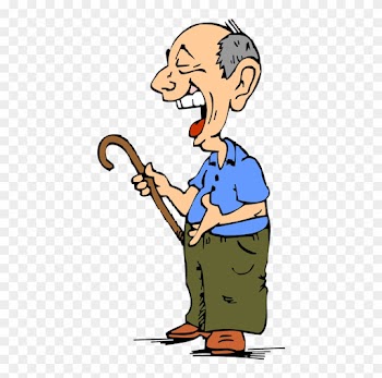 People Laughing Clipart - Old Man Laughing Cartoon