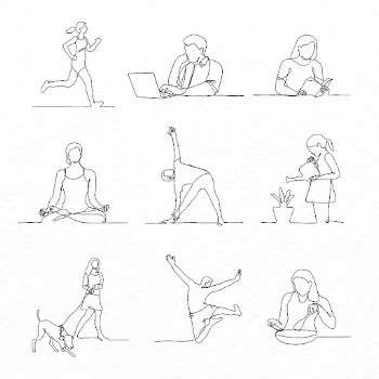 People line art, happy lifestyle | Free Vector Illustration - rawpixel