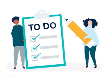 People making a to-do list illustration | Free stock vector - 478173