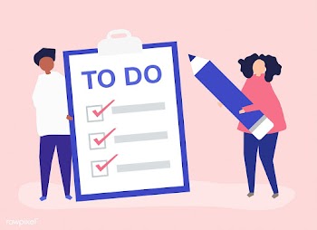 People making a to-do list illustration | Free stock vector - 478187