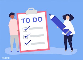 People making a to-do list illustration | Free stock vector - 478529